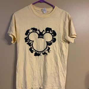 Disney animal kingdom Shirt with black monogram symbol